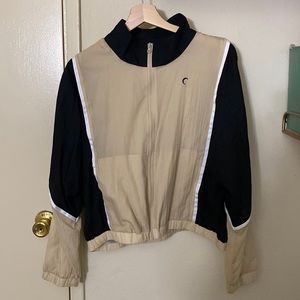 ZYIA workout jacket / L / Black and Tan